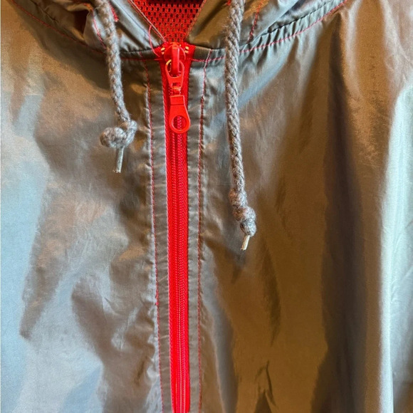 Nick & Sarah Grey With Red Quarter Zip Pullover Sz L - Picture 5 of 9